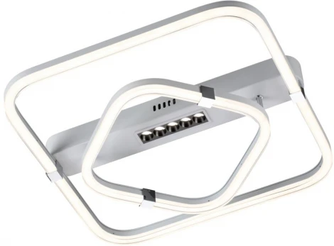 Потолочная люстра Sonex Trecky 7665/64LS пластик/белый LED 64Вт 3000-4000-6000K 545х505 IP20 пульт ДУ (220V)