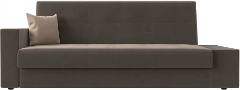 Диван-книжка Лига-020 стол справа (Коричневый,Бежевый/Велюр) Лига Диванов арт.118482