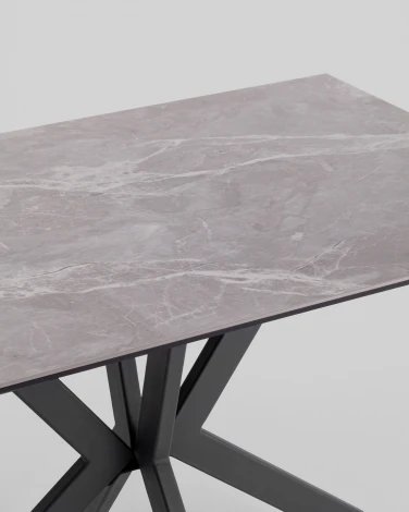 Стол Stool Group раскладной Marmer 120-180*80*76 керамика антрацит УТ000039729