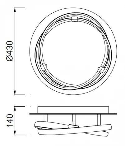 Потолочная люстра Mantra Infinity 5382 (LED, 220V, кольцо)