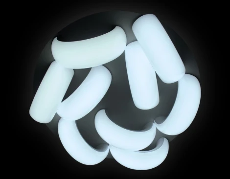 Потолочная люстра Ambrella Orbital Cloud FC15/9 WH 180W D800