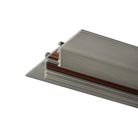 Шинопровод магнитный встраиваемый для ГКЛ 12,5мм, 2м, 48В DC, IP20, цвет темный никель, алюминий Denkirs Shine Hide TR5702-DN