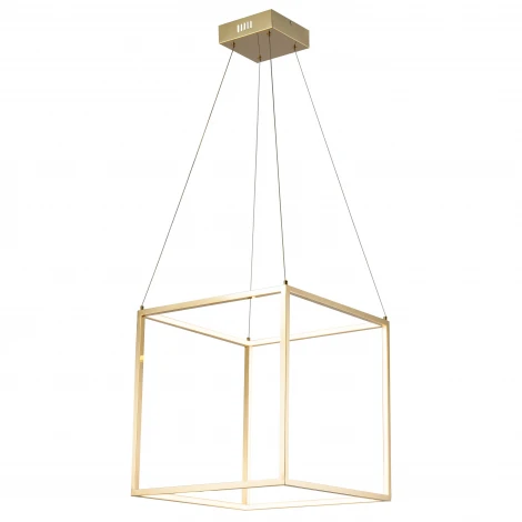 Подвесной светильник Lucia Tucci Exo 3350.440 gold (LED, 220V, на тросе, куб)