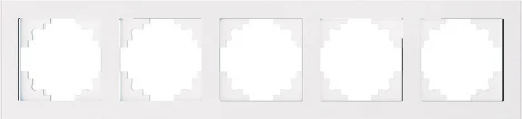 Рамка на 5 постов (белый) Stekker Катрин 39637