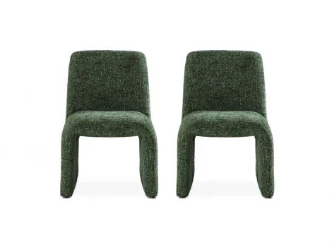 Комплект стульев Lars 2 шт. ОГОГО Обстановочка! 966335 (Рогожка/Зеленый)