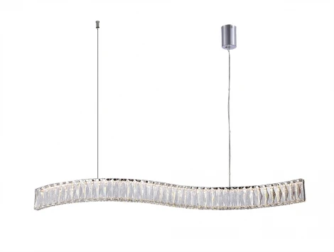 Подвесной светильник Newport 8240 8243/90 chrome (LED, 220V, хрусталь, на тросе)