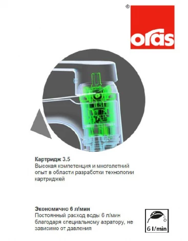 Смеситель Oras Saga Style 3910FH для раковины