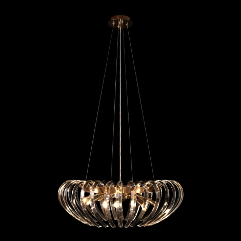 Подвесная люстра Loft It Dakota 10300/600 French gold (220V, хрусталь, на тросе)