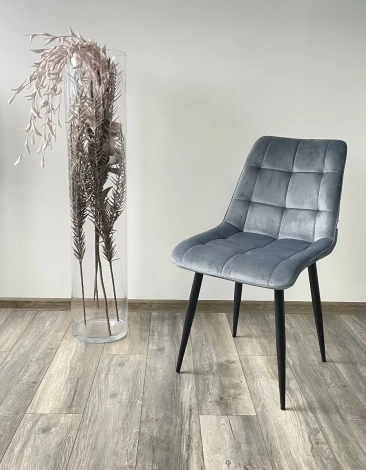 Стул CHIC BLUVEL-06 BLUE / черный каркас