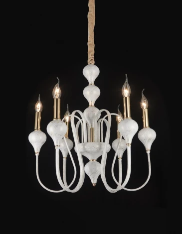 Подвесная люстра PL1075-8 WT+GD Мелодия Света PL1N 000067357