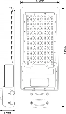 Уличный консольный светильник Эра SPP-502-0-50K-120