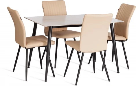 Стул обеденный Monte Carlo Tetchair (Экокожа/Бежевый) арт.24840