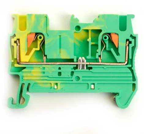 Зажим пружинный 2-х проводной проходной Stekker 49257
