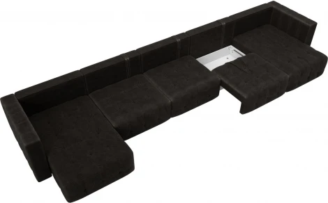 Диван П-образный Лига-052 НПБ МегаЛонг Лига Диванов (Велюр) арт.128878