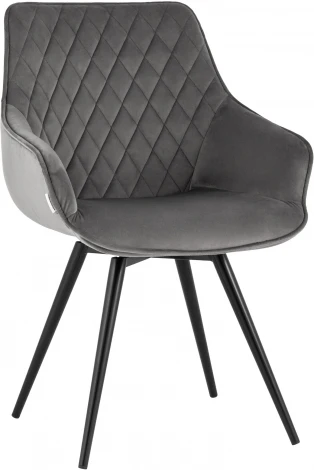 Стул вращающийся Сеул велюр темно-серый УТ000035941