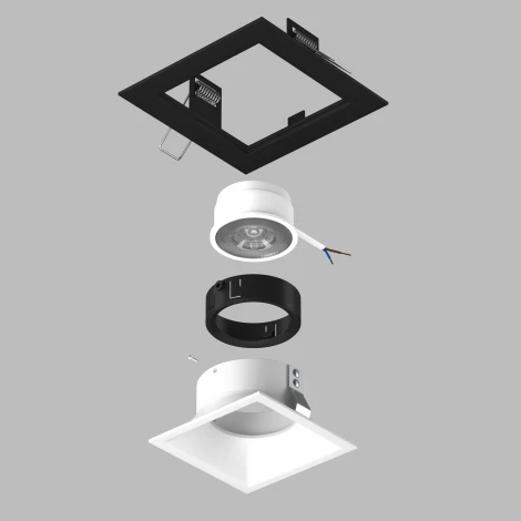 Встраиваемый светильник под LED модуль/ламп МR16 Lightstar Domino D51706BMOD (220V)