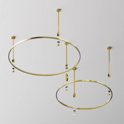 Шинопровод Flarity круглый латунь 80 см Maytoni Busbar trunkings Flarity TRX154-R-D800-BS