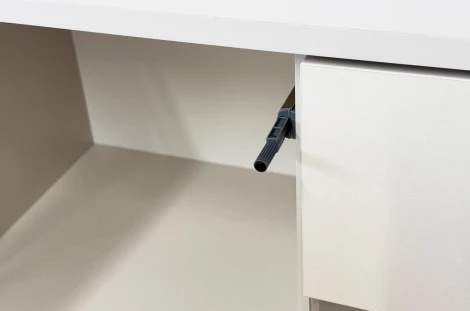 Доминика Комод (со стеклом) Mebelson (ЛДСП,Металл/Бежевый,Дуб крафт золотой) арт.174976,3369