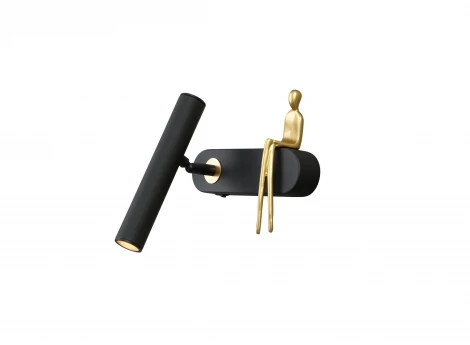 Спот Albert A2173AP-1BK Arte Lamp (LED, 220V, выключатель, фигура человека)
