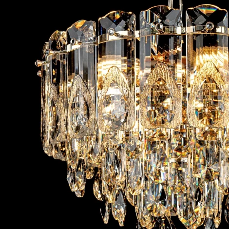 Подвесная люстра хрустальная Modelux MODELUX ML.7220.400 GD