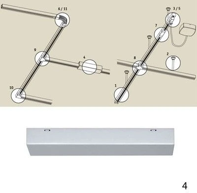 Питание боковое Paulmann Urail Cm 96885 (220V)