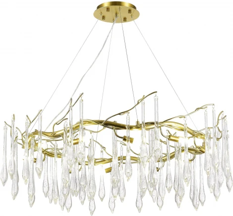 Подвесной светильник ST Luce Teardrops SL1660.203.12 Шампань/Шампань, Прозрачный G9 12*5W 4000K (220V, на тросе)