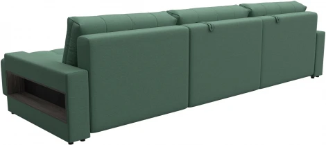 Диван угловой с полками Лига-053 НПБ Лонг Лига Диванов (Рогожка) арт.128957