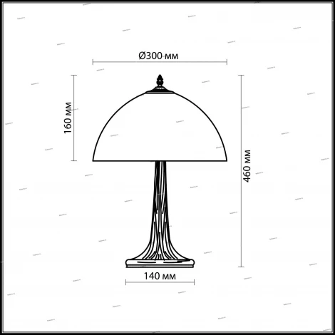 Интерьерная настольная лампа Odeon Light Riza 2269/1T