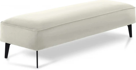 Банкетка Amsterdam ОГОГО (арт.787122), (Ткань,Велюр/Белый)