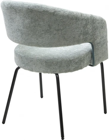 Стул M-City SNUG 3018-04 мятный, шенилл / черный каркас