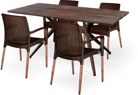 Обеденная группа SHT-DS163 палисандр/коричневый/темный орех Sheffilton 1657207501