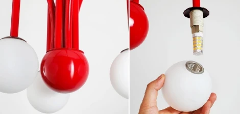 Потолочная люстра на штанге ImperiumLoft Fontana Amorosa Gran Finale Red 40,2727 (148177-22)