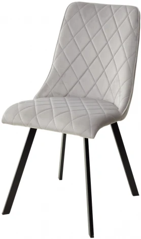 Стул TYCOON BLUVEL-03 LIGHT GREY, велюр