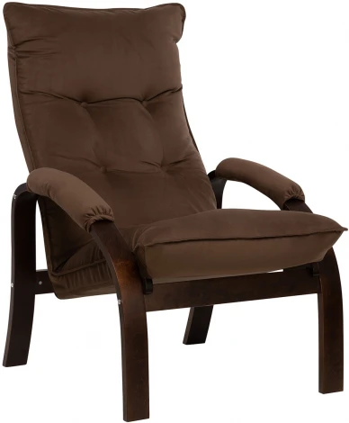 Кресло-трансформер Leset Левада (Фанера,Березовый шпон,Металл,Велюр/Орех) арт.2500000117138