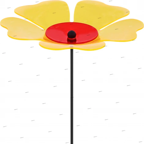 Садовая фигура грунтовая Globo Flower, желтый