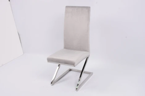 Стул обеденный Палермо MC799-GR-3, 60х46х105 см, серый/глянцевое серебро IST-CASA