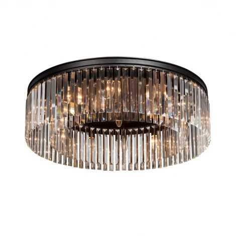 Потолочная люстра Vitaluce V5180-1/12PL (220V, хрусталь, круглые)