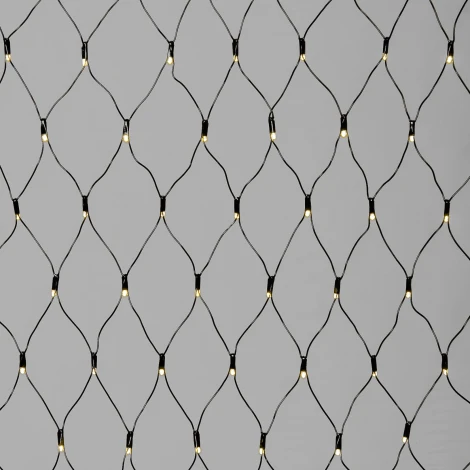 Светодиодная сеть с колпачком 2 x 3 м тепло-белая 220В, 384 LED, провод черный ПВХ, IP65 Laitcom NTL384CAP-11-2WW