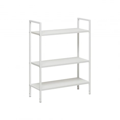 Стеллаж Leset Стилвуд 23 широкий, 3 полки 4687207095648 Металл, Белый