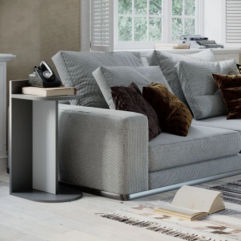 Стол приставной DOM SIDE TABLE (Белый) LEVE