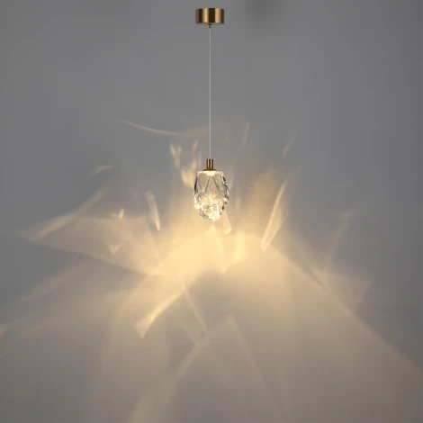 Подвесной светильник Odeon Light Gemme 7114/4LC прозрачное стекло/металл IP20 LED 4W 300Лм 3000K 200° 220V