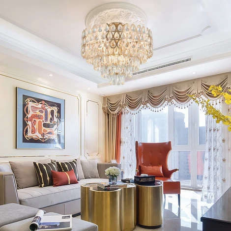 Потолочная люстра хрустальная на штанге Arte Milano Sorrento-2019 372019/8/50/550 GD (220V)