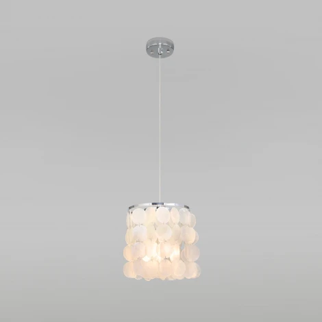 Подвесной светильник с перламутром Eurosvet Sandra 60185/1 (220V, на проводе, круглые)