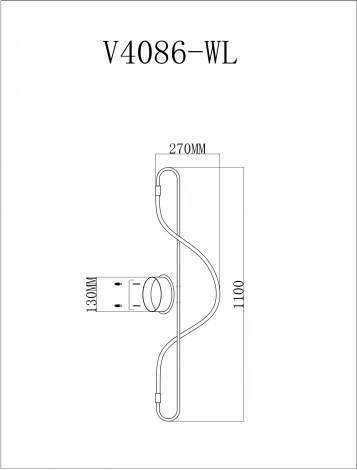 Бра с гибким неоном Moderli ИСТИНА V4086-WL (LED, 220V)