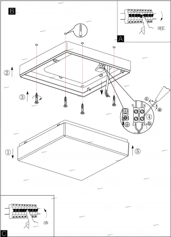 Потолочный светильник уличный Eglo Sonella 94872 (LED, 220V, куб, IP44)