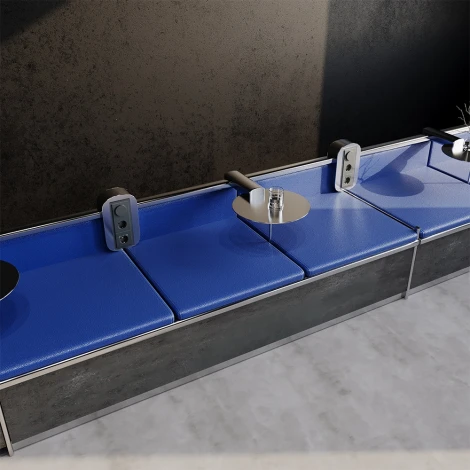 Диммер поворотно-нажимной 600 Вт (титан) Voltum S70 VLS070306