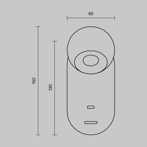 Спот с usb Maytoni Elfin MOD434WL-L5BS3K (LED, 220V, выключатель, шар)