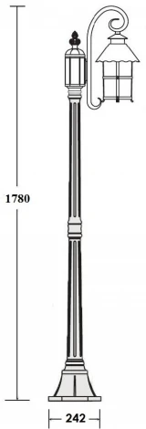 Наземный фонарь Oasis Light CAIOR 1 81508/18/PartA Bl (220V, IP44)