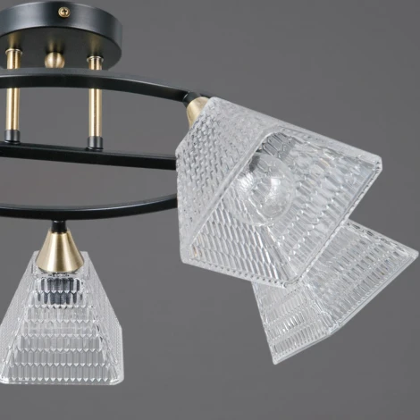 Потолочная люстра на штанге ILLUMICO IL0850-5CSQ-25BKAB ELITE