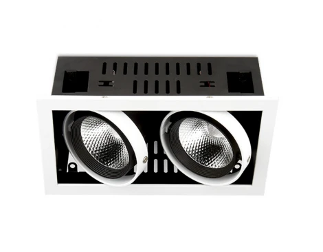 Встраиваемый точечный светильник Ambrella Cardano Led T812 BK/CH 2*12W 4200K (220V)